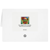 [Colorful Flowers] Roze Lila Syringa-kaart (Achterkant Horizontaal)