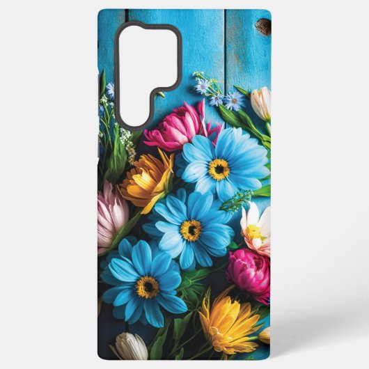 Colorful Flowers Samsung Galaxy Hoesje (Achterkant)