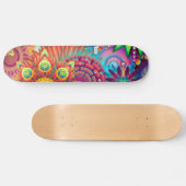Colorful Flowers Skateboard (Horizontaal)
