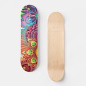 Colorful Flowers Skateboard (Voorkant)