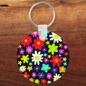 Colorful Flowers Sleutelhanger (Voorkant)