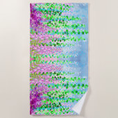 Colorful Flowers Strandlaken (Voorkant)