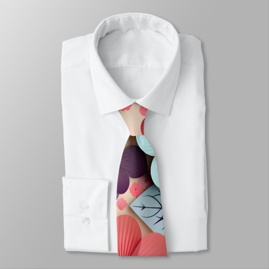 Colorful Flowers Stropdas (Gebonden)