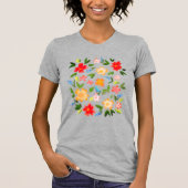 Colorful Flowers T-shirt (Voorkant)
