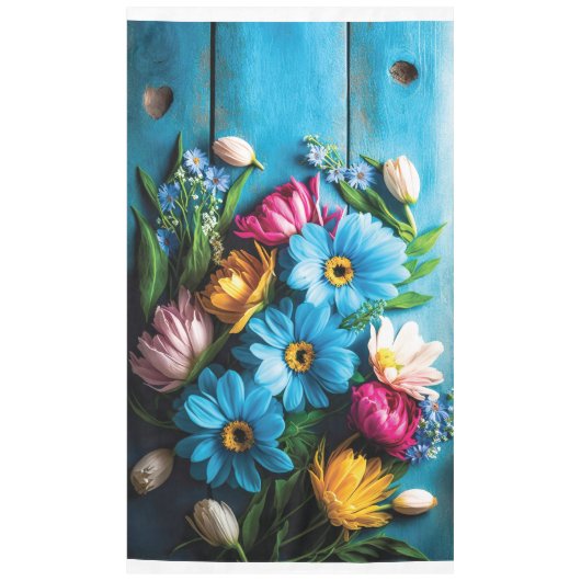 Colorful Flowers Tafelkleed (Voorkant)