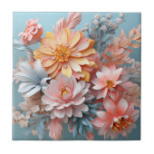 Colorful Flowers Tegeltje (Voorkant)