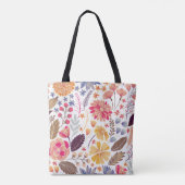 Colorful Flowers Tote Bag (Achterkant)
