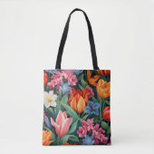 Colorful Flowers Tote Bag (Voorkant)