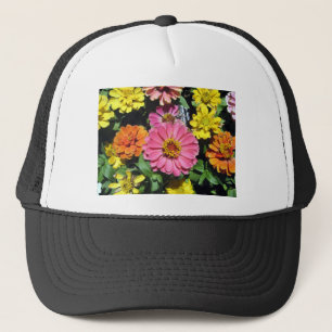 Colorful Flowers Trucker Pet