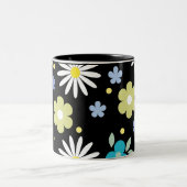Colorful Flowers Tweekleurige Koffiemok (Center)