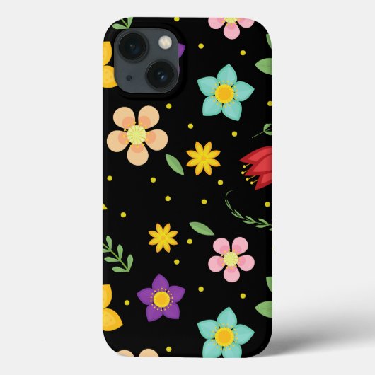 Colorful Flowers Waterverf Cute Case-Mate iPhone Case (Achterkant)