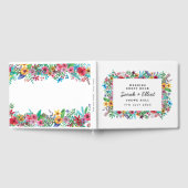 Colorful Flowers Wedding Guestbook Gastenboek (Volledig)