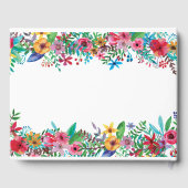 Colorful Flowers Wedding Guestbook Gastenboek (Achterkant)
