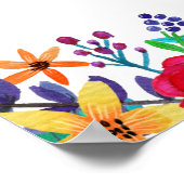 Colorful Flowers Wedding Welcome Poster (Hoek)