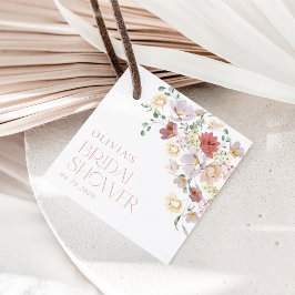 Colorful Flowers, Wildbloemen, Boho, Vrijgezellenf Bedankjes Labels