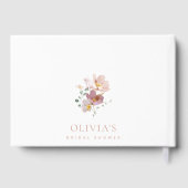 Colorful Flowers, Wildbloemen, Boho, Vrijgezellenf Gastenboek (Achterkant)