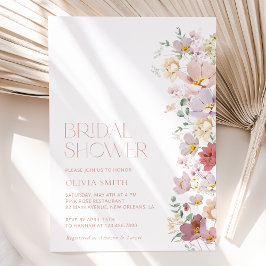 Colorful Flowers, Wildbloemen, Boho, Vrijgezellenf Kaart