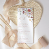 Colorful Flowers, Wildbloemen, Boho, Vrijgezellenf Menu