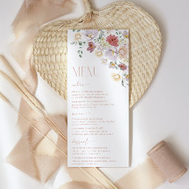 Colorful Flowers, Wildbloemen, Boho, Vrijgezellenf Menu