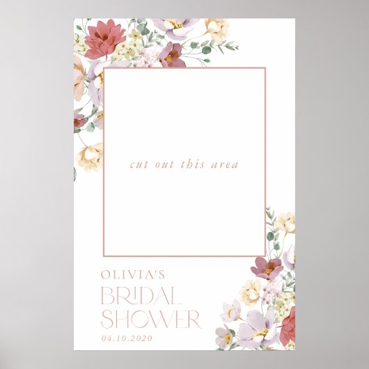 Colorful Flowers, Wildbloemen, Boho, Vrijgezellenf Poster (Voorkant)