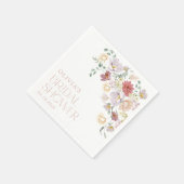 Colorful Flowers, Wildbloemen, Boho, Vrijgezellenf Servet (Hoek)