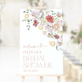 Colorful Flowers, Wildbloemen, Bridal Welcome Poster