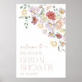 Colorful Flowers, Wildbloemen, Bridal Welcome Poster (Voorkant)