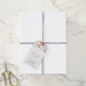 Colorful Flowers, Wildflowers, Boho, Baptism Cadeaulabel (Met Touw)