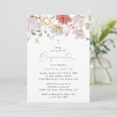 Colorful Flowers, Wildflowers, Boho, Confirmation Kaart (Staand voorkant)