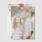 Colorful Flowers, Wildflowers, Boho, Confirmation Vellum Uitnodigingen (Offset (Koppel))