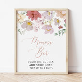 Colorful Flowers, Wildflowers, Boho, Momosa Bar Poster