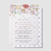 Colorful Flowers, Wildflowers, First Communion Vellum Uitnodigingen (Offset (Uitnodiging))