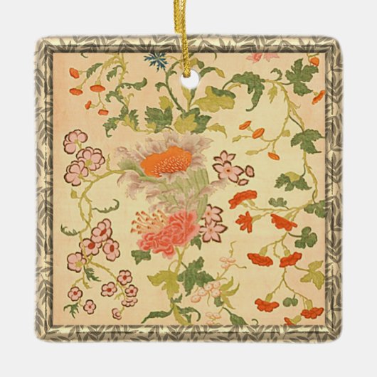 Colorful Flowers Wonderland Keramisch Ornament (Voorkant)