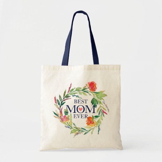 Colorful Flowers Wreath-Beast Mam ooit Tote Bag (Voorkant)