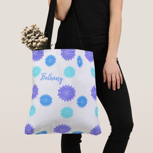 Colorful Flowers Yoga Canvas tas (Dichtbij)