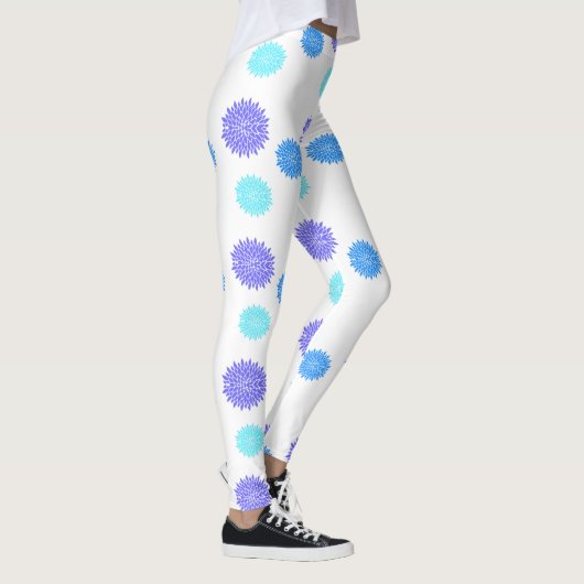 Colorful Flowers Yoga Leggings (Rechts)