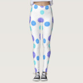 Colorful Flowers Yoga Leggings (Voorkant)