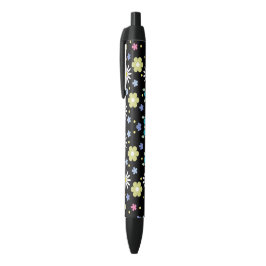 Colorful Flowers Zwarte Inkt Pen