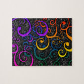 Colorful Flurish Pattern Puzzle met Gift Box Legpuzzel (Horizontaal)