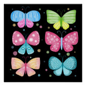 Colorful Flutter Friends Perfect Poster (Voorkant)