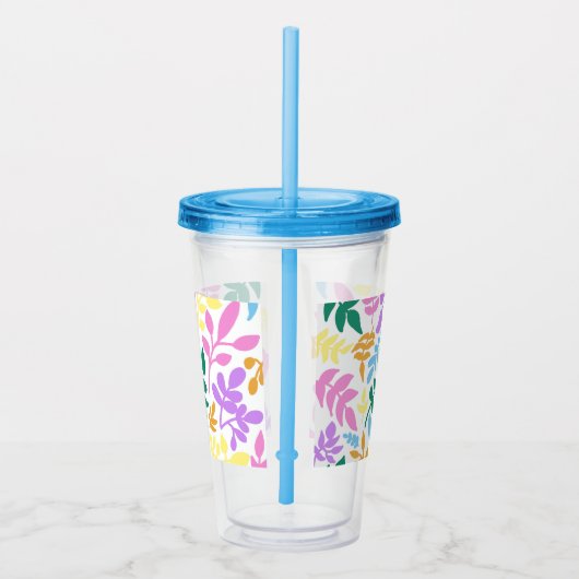 Colorful foliage acryl drinkbeker (Rechts)