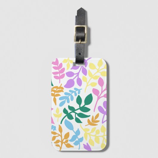 Colorful foliage bagagelabel (Voorkant (verticaal))