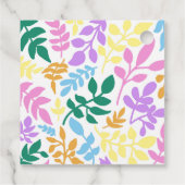 Colorful foliage bedankjes labels (Achterkant)