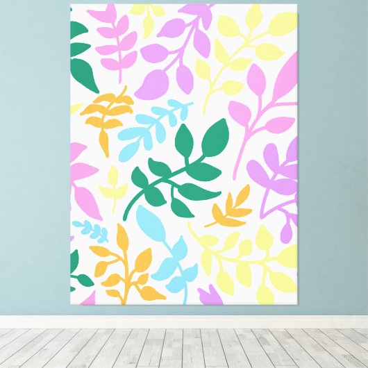 Colorful foliage canvas afdruk (Insitu (Houten vloer))