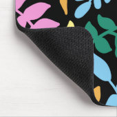 Colorful foliage in black background muismat (Hoek)