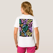 Colorful foliage in black background t-shirt (Achterkant volledig)