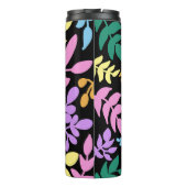 Colorful foliage in black background thermosbeker (Achterkant)