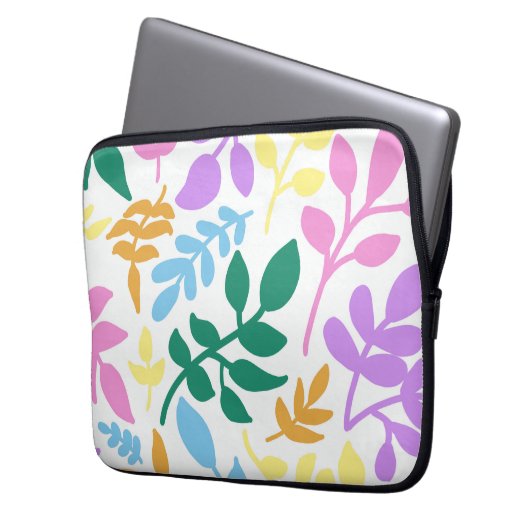 Colorful foliage laptop sleeve (Voorkant Links)