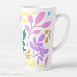 Colorful foliage latte mok