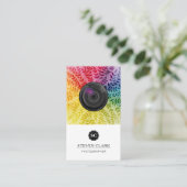 Colorful Foliage Pattern | Cameralens Visitekaartje (Staand voorkant)